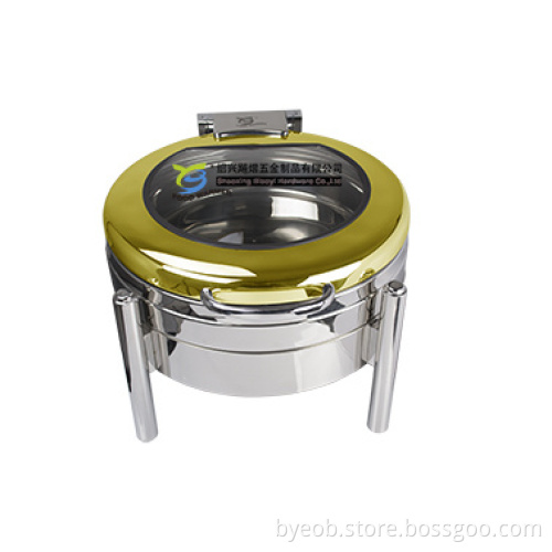 Runder Chafing Dish mit Buffetrahmen Chafersfer